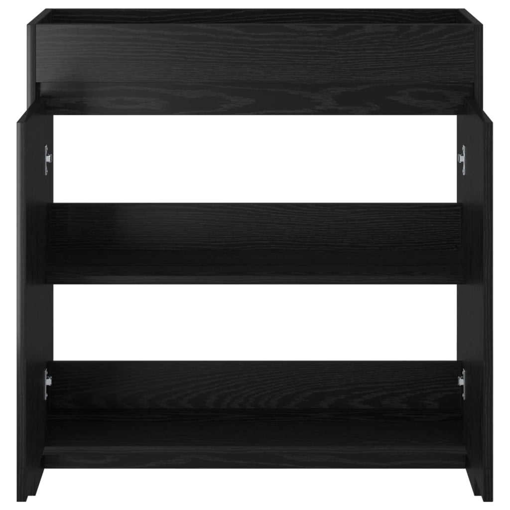 Mobiletto da Bagno Sotto Lavabo Rovere Nero 78,5 x 37,5 x 81 cm 890785