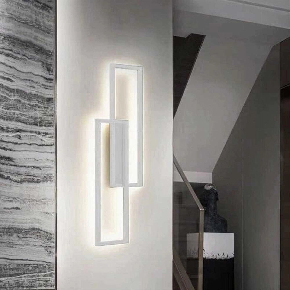 Trade Shop - Applique Doppio Rettangolo 32 W Da Parete Abat Jour 3 Temperature Luce Aq25-b3c -