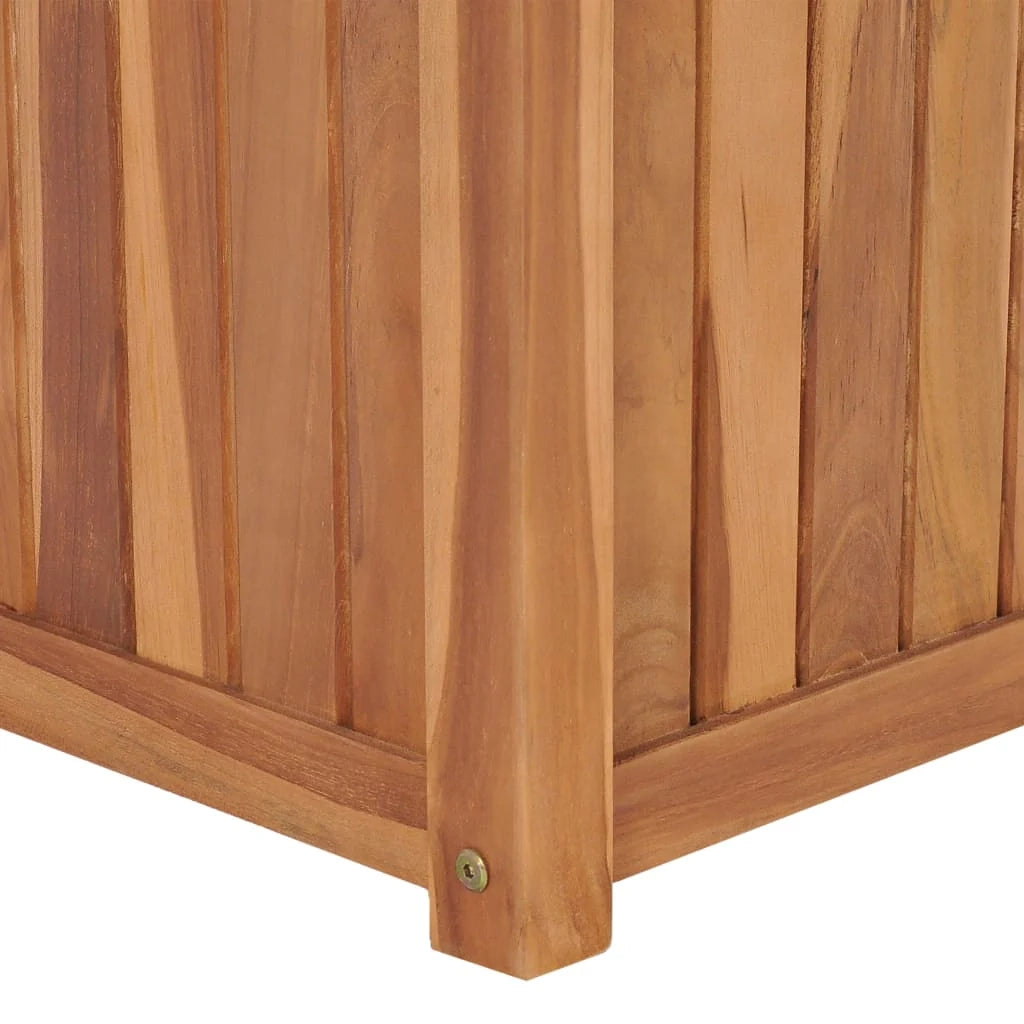 Fioriera rialzata per piante e fiori terrazza/giardino 40 x 40 x 40 cm legno massello di teak marrone 02_0039230