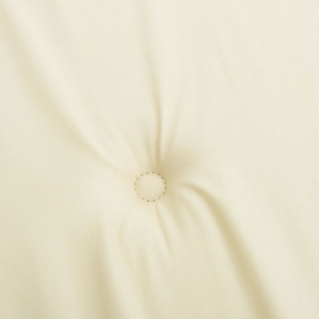 Cuscini per Sedia con Schienale Alto 4 pz Crema Tessuto Oxford