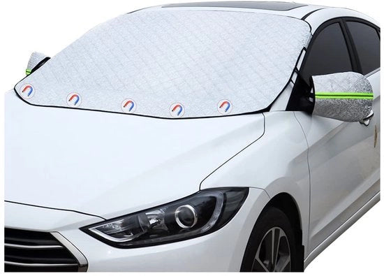 Copertura parabrezza invernale - Acquaparante e UV-resistente - 182 x 120 cm - Resistente alla neve e alla pioggia - Adatto per la maggior parte delle auto