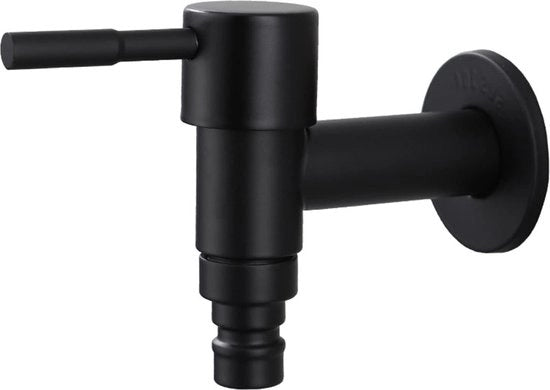 Faucetta per acqua fredda in acciaio inossidabile - Maniglia corta - Apertura rapida - Utilizzabile in cucina, bagno e giardino
