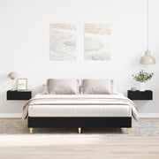Struttura letto Rovere Nero 140x200 cm Legno ingegnerizzato
