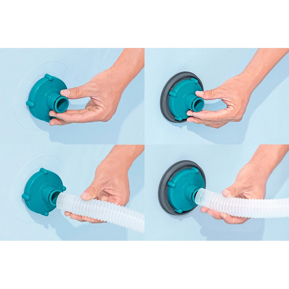 Trade Shop - Aspiratore Sistema Di Pulizia Per Piscine Fuori Terra Fino A 457cm Azionato Da Pompa 58212 -