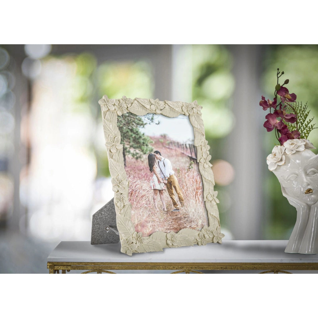 Portafoto Olistic 20, Beige, Poliresina, 26x2x30,7 cm