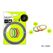 Trade Shop - Nastro Adesivo Fluo Riflettente Catarifrangente Per Bici Moto Ciclismo Xc-2609 -