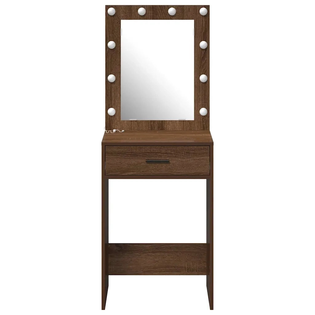 Tavolo da Trucco con cassetto Rovere Marrone 50 x 41 x 135 cm 865043