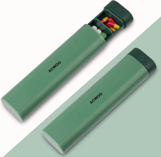 Pillendoos settimanale - organizzatore di pastiglie quotidiane e settimanali - dispenser portatile per integratori e vitamine.