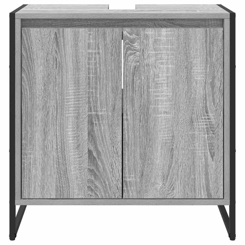 Mobile da Bagno Grigio Sonoma 60 x 30 x 60 cm Legno multistrato 886489