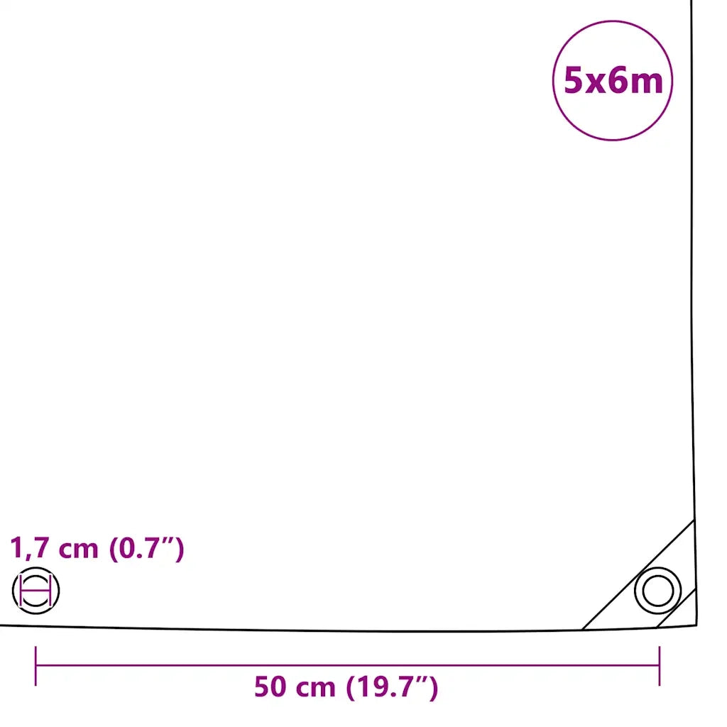 Telone 650 g/m2 5x6 m Bianco