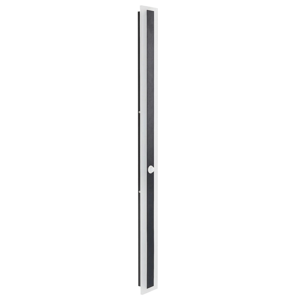 Lampada da parete a LED per esterni 100 cm in acciaio nero con sensore di movimento giardino esterno
