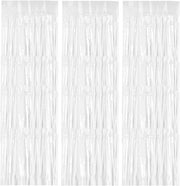 Set di 3 Frange per Tende - Metallic Klatergoud - 1 x 2 m - Luccicante - Materiale PET Duraturo - Decoração di Festa - Tende di Festa