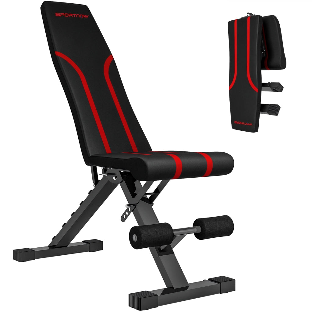 Panca Workout Pieghevole ¨C Zephmum ¨C Nero, Imbottita, Metall