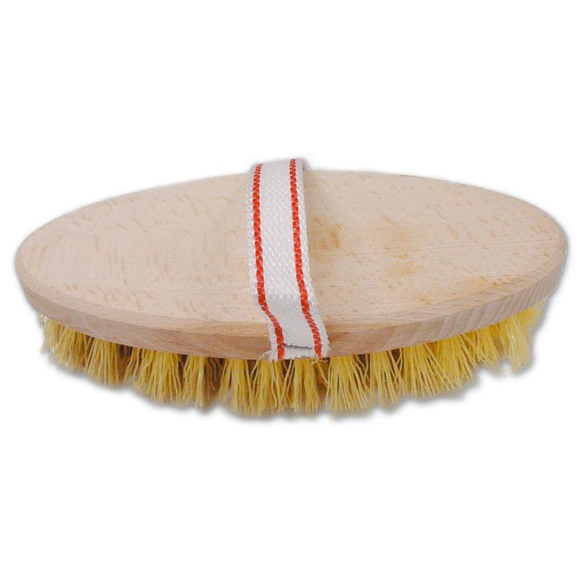 SPAZZOLA CAVALLO DORSO LEGNO SETOLE PVC