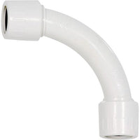 RACCORDO TUBO RIGIDO CURVA 90° TUBO/TUBO IP65 Ø16MM