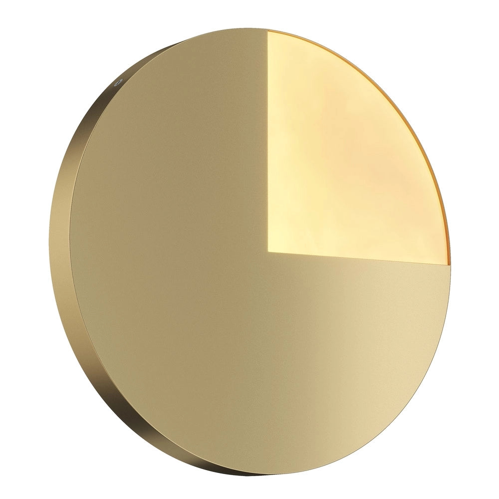 Applique Contemporanea Jupiter Alluminio Ottone 1 Luce 10W