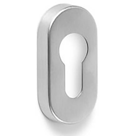 BOCCHETTA OVALE FORO YALE ALLUMINIO ARGENTO SATINATO