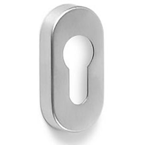 BOCCHETTA OVALE FORO YALE ALLUMINIO ARGENTO SATINATO