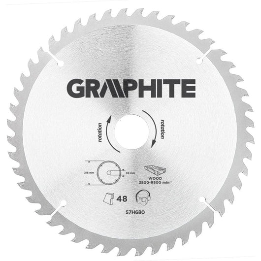 Topex 57h680 lama per sega circo colare carburo di silicio 216x30