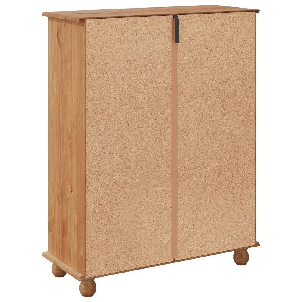 Armadio per scarpe "ASKIM" 85x35x108 cm in legno massello di pino