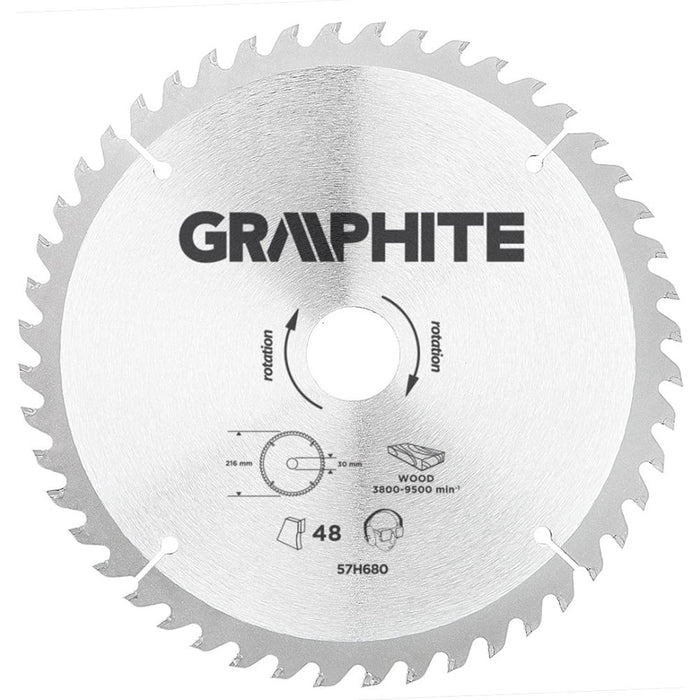 Topex 57h680 lama per sega circo colare carburo di silicio 216x30