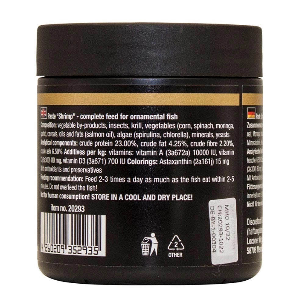 DiscusFood Shrimp Paste 200gr - mangime in pasta morbida per pesci ornamentali