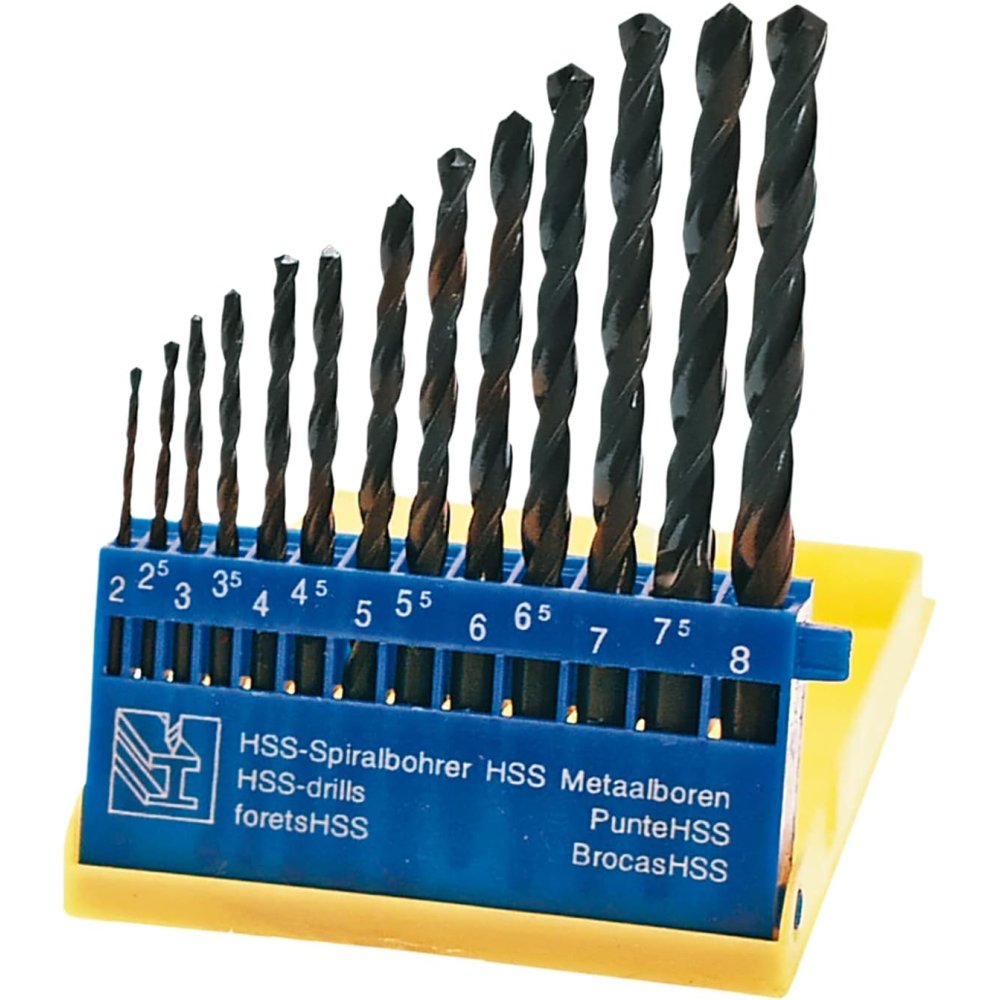 Topex 60h718 punte per metallo h hss 2,0-8,0 mm 13 pezzi assorti