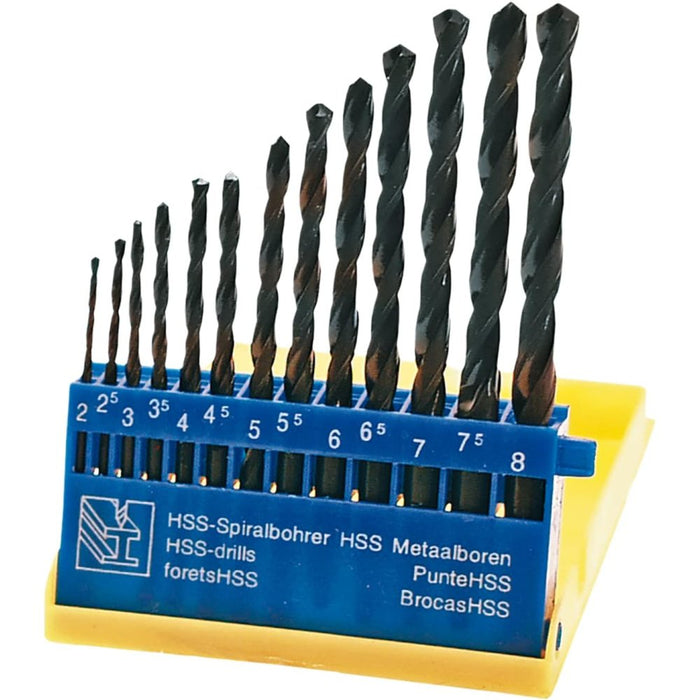 Topex 60h718 punte per metallo h hss 2,0-8,0 mm 13 pezzi assorti