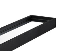 SPECCHIO Valora CON MENSOLA 70CM Nero Rotondo Stile Loft