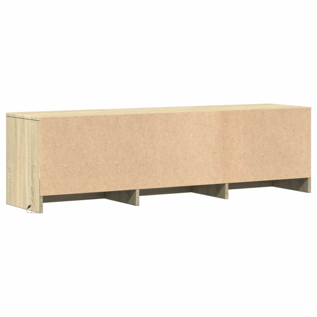 Mobile TV con led Sonoma 140 x 34 x 40 cm Legno multistrato 8006554