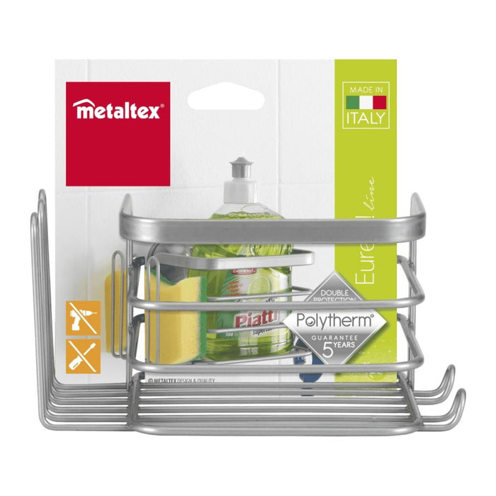 CESTELLO PORTASAPONE SPUGNA METALTEX 17X11X9 CM EUREKA