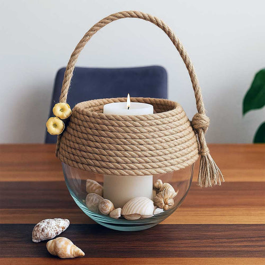 Corda di juta 6 mm x 20 m fune, spago di canapa naturale fai da te, giardino