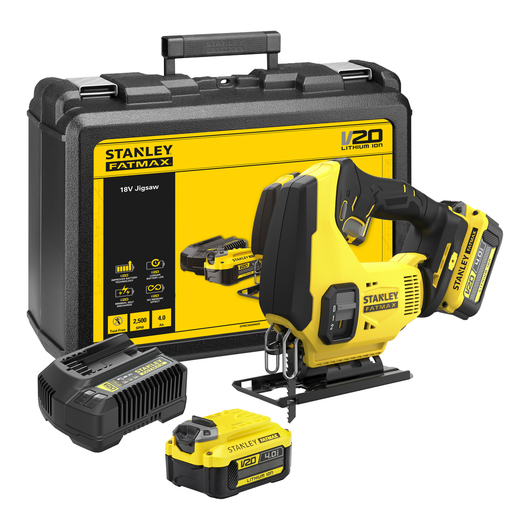 Stanley SFMCS600M2K-QW – Seghetto Alternativo 18V Brushless con 2 Batterie 4.0Ah