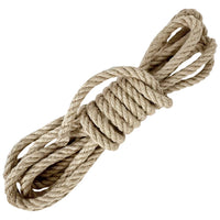 Corda di juta 12 mm x 15 m fune, spago di canapa naturale fai da te, giardino