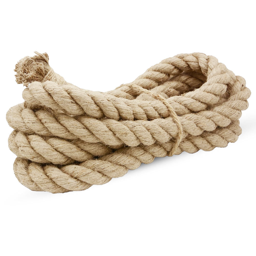 Corda di juta 20 mm x 12 m fune, spago di canapa naturale fai da te, giardino