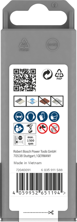Corona diamantata Bosch Ø 6 mm per trapano – cod. 2608599053