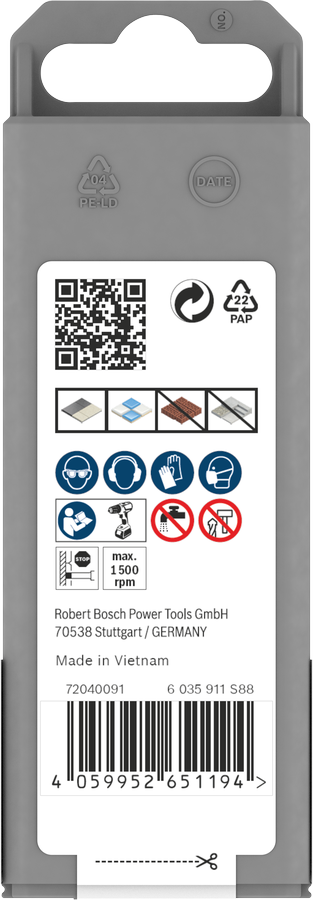 Corona diamantata Bosch Ø 6 mm per trapano – cod. 2608599053