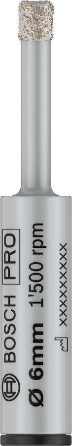 Corona diamantata Bosch Ø 6 mm per trapano – cod. 2608599053