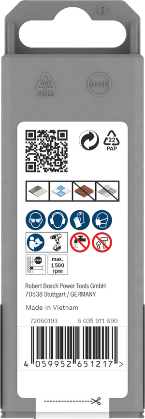 Corona diamantata Bosch Ø 8 mm per trapano – cod. 2608599055