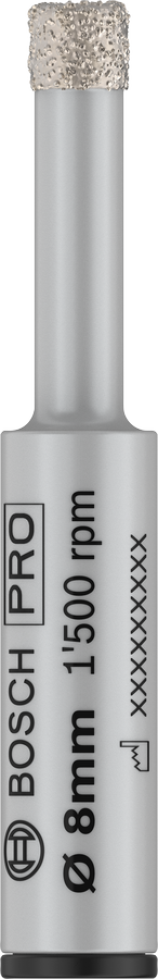 Corona diamantata Bosch Ø 8 mm per trapano – cod. 2608599055