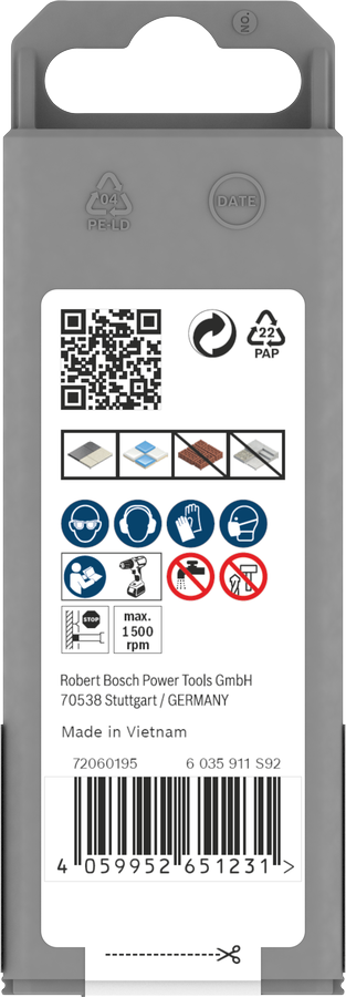 Corona diamantata Bosch Ø 12 mm per trapano – cod. 2608599057