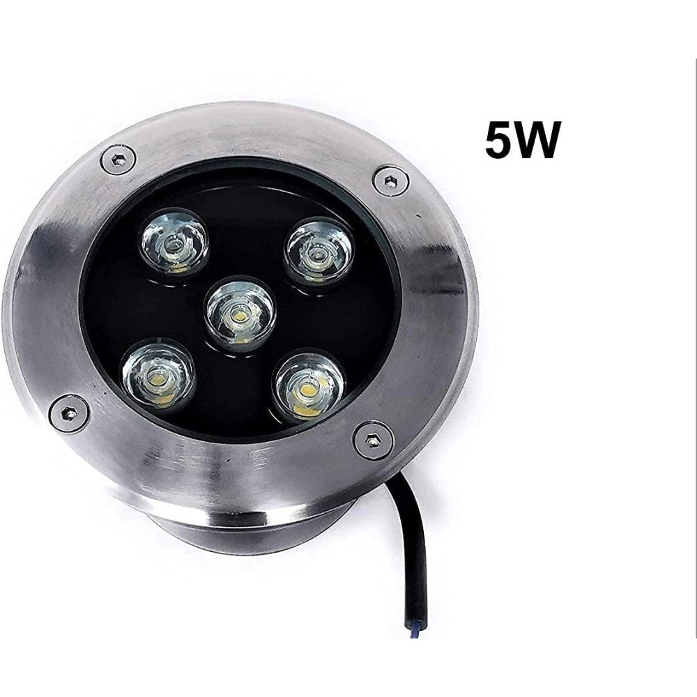 Trade Shop - Faretto Led Segnapassi Watt Giardino Ip65 Calpestabile Per Esterno Impermeabile - -bianco Freddo-5 Watt