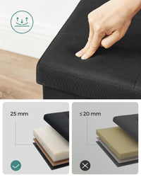 VALORA Pouf portaoggetti nero inchiostro LSF077B01V1