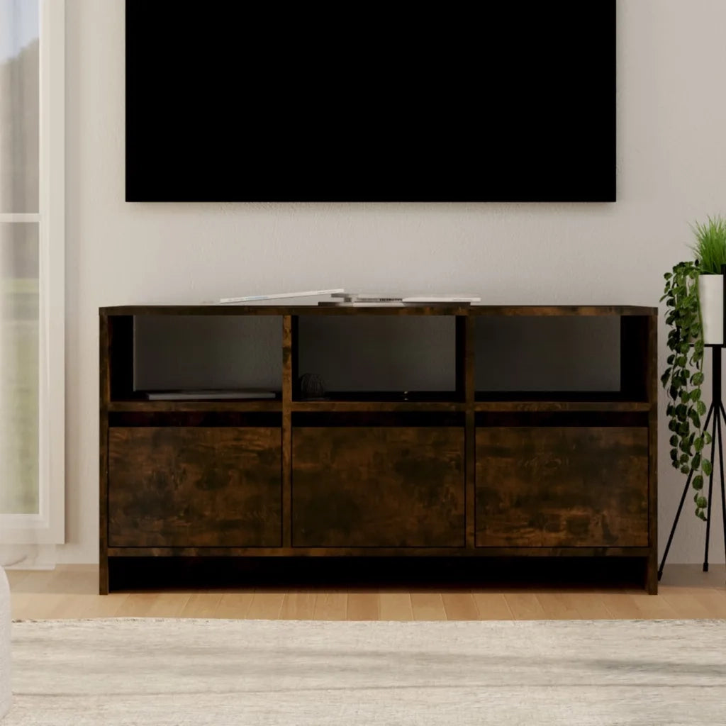 Mobile TV | Armadietto TV | Mobile Porta TV Rovere Fumo 102x37,5x52,5 cm in Truciolato