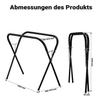 Cavalletto da lavoro a X, max 50 kg, pieghevole, regolabile con catene