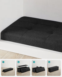 VALORA Pouf portaoggetti nero inchiostro LSF077B01V1