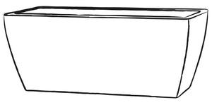 Vaso 39x79x33cm in Resina Tulli Jardinera Veneto Essential 80 Antracite