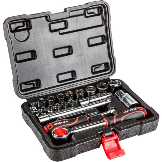 Topex 38d520 set di bussole 1/4 4, 3/8 20 pezzi ds