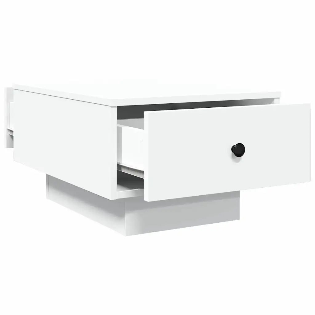 Tavolino da Salotto Bianco 60x45x31 cm in Legno Multistrato