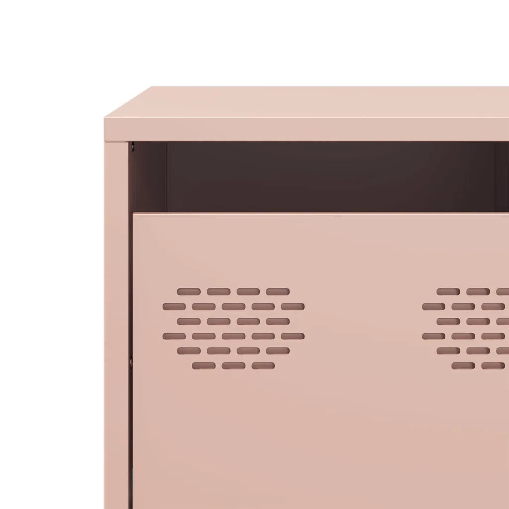 Mobile TV Rosa 101,5x39x43,5 cm in Acciaio Laminato a Freddo 851299